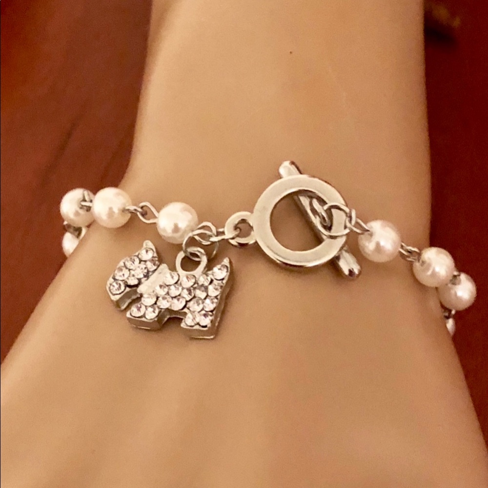 West Highland Terrier Charm & Pearl Bracelet